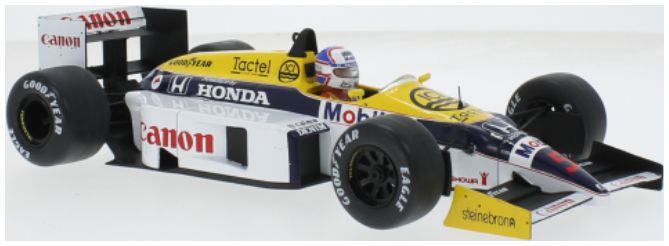 Modèle Réduit Williams FW11 #5 GP De Grande-Bretagne 1986 Nigel Mansell - Échelle 1:18, Neuf